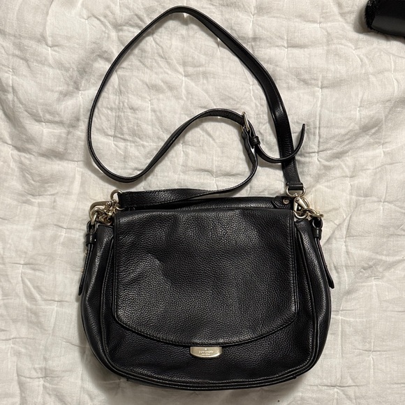 kate spade Handbags - Kate Spade Black Leather Shoulder Bag